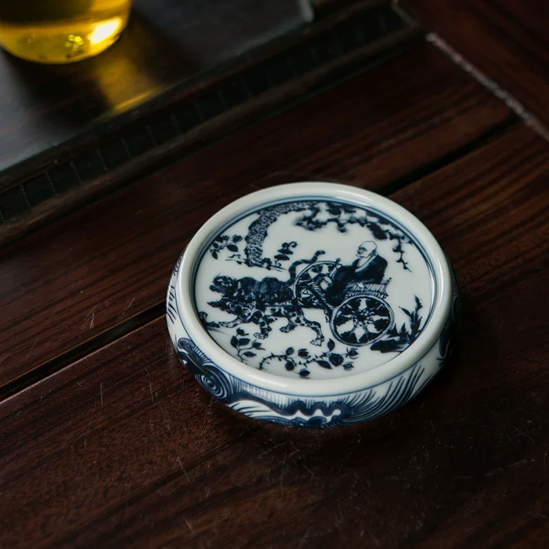Китайская керамика Jingdezhen синий-белый крышки для горшка, ретро чайная композиция, декоративные украшения для домашнего чайника с крышками