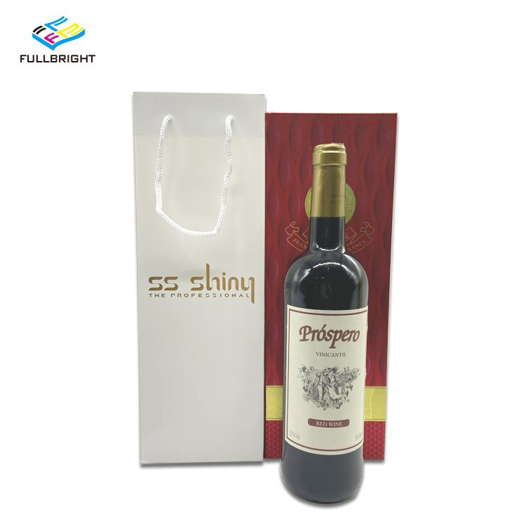 外贸专供红酒葡萄酒纸袋子FSC认证手提纸袋BSCI认证礼品袋子现货