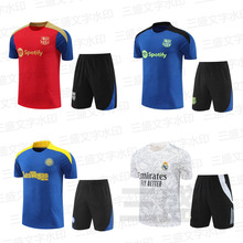 批发24-25巴萨切尔西阿森纳皇马9号姆巴佩球员儿童成人训练服球衣