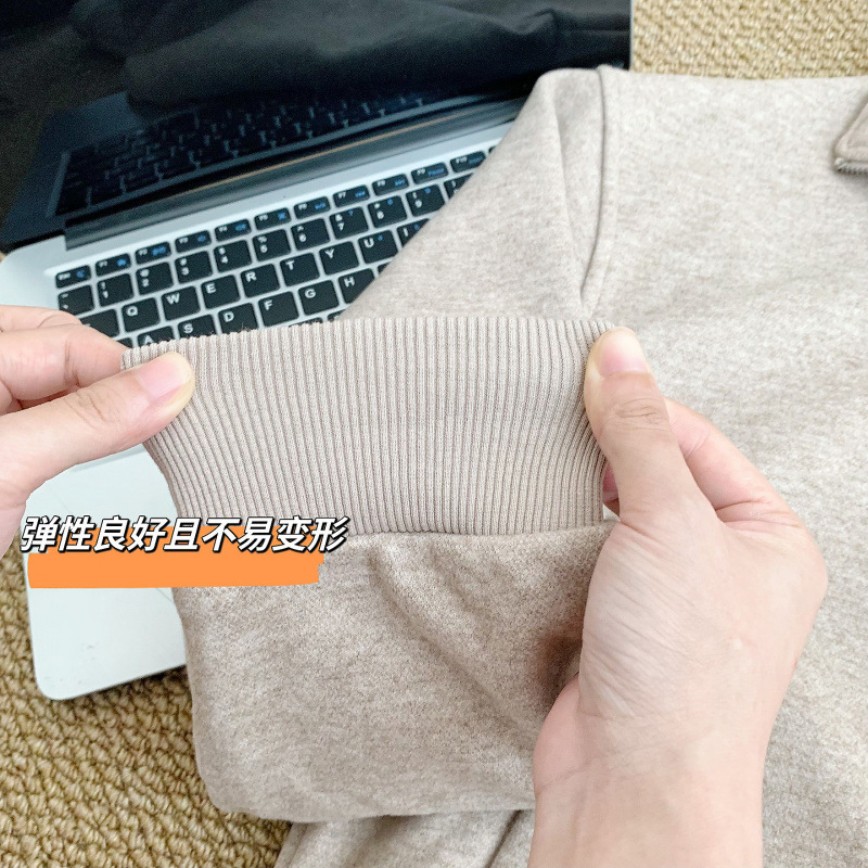 ”小暖炉”特舒绒加厚套装女秋立体分割剪裁显瘦三件套|undefined