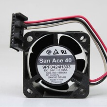 Sanyo/���� 9PF0424H303 4028 DC24V 0.095A 4CM ���ǿ� ɢ�ȷ���