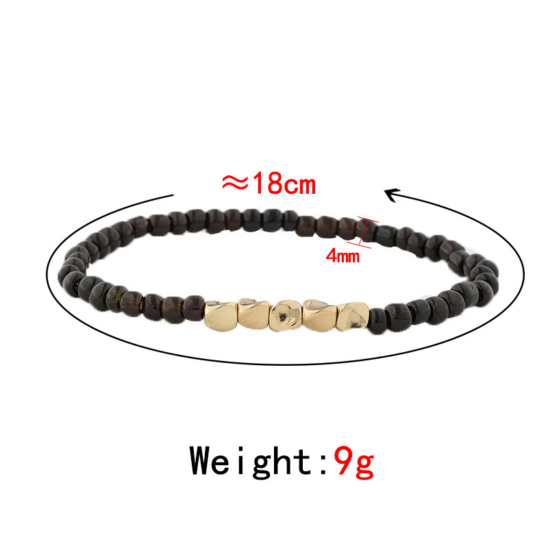 13g Weight Bracelets Classification 1 Piece Quantity Daily Occasion Seed Bead Material Geometric Pattern Unisex Gender Plating Design Simple Style Style Simple Style Geometric Seed Bead Plating Unisex Bracelets 无