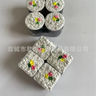 Factory wholesale foreign trade single and double color cake shape chalk environmental protection washable