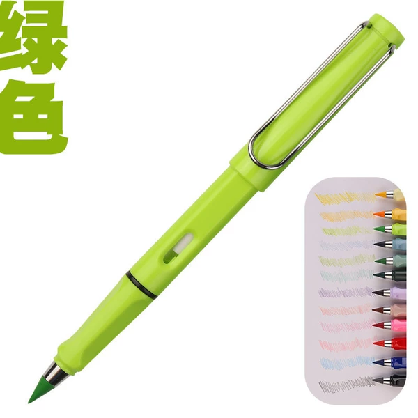 Coloured pencils, green pencil