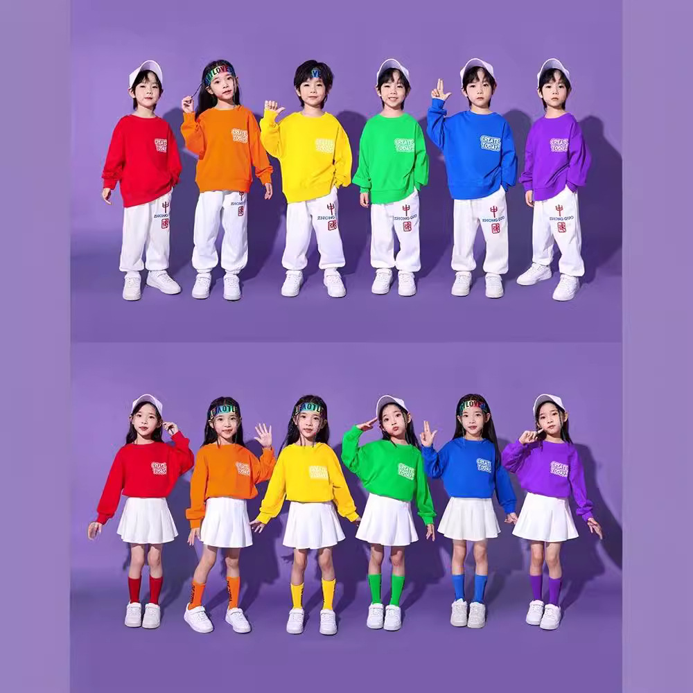 小學生運動會春季班服兒童啦啦隊演出服六一幼兒園舞蹈大合唱服裝
