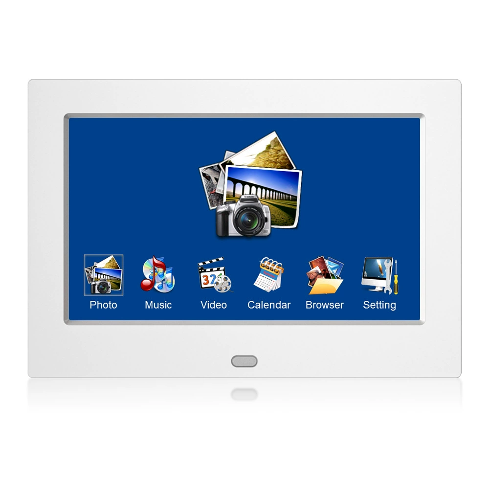 Цифровая фоторамка-дисплей 7inch с функцией рекламы, электронный фотоальбом для супермаркетов, настольный, для бизнеса, подарок