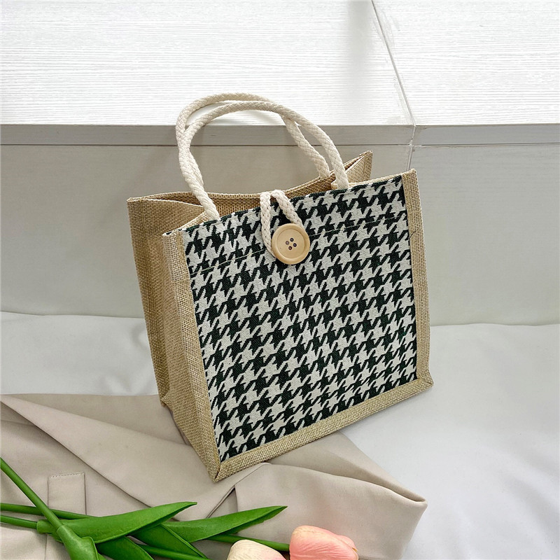 Bolso de lona, compras, rojo de Internet, lonchera de moda, bolso bento, mujer con comida, bolso de hombro para estudiante japonés