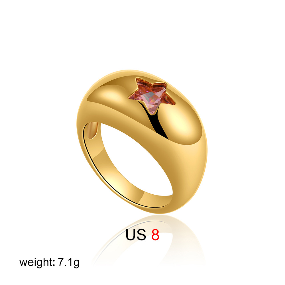 10g Weight Zircon Inlay Material Rings Classification 1 Piece Quantity Holiday, Daily Occasion Copper Material Heart Shape Pattern Spring&Summer Season Unisex Gender Inlay Design Vacation, Classic Style Style Wholesale Jewelry Vacation Classic Style Heart Shape Copper Zircon Inlay Rings 8
