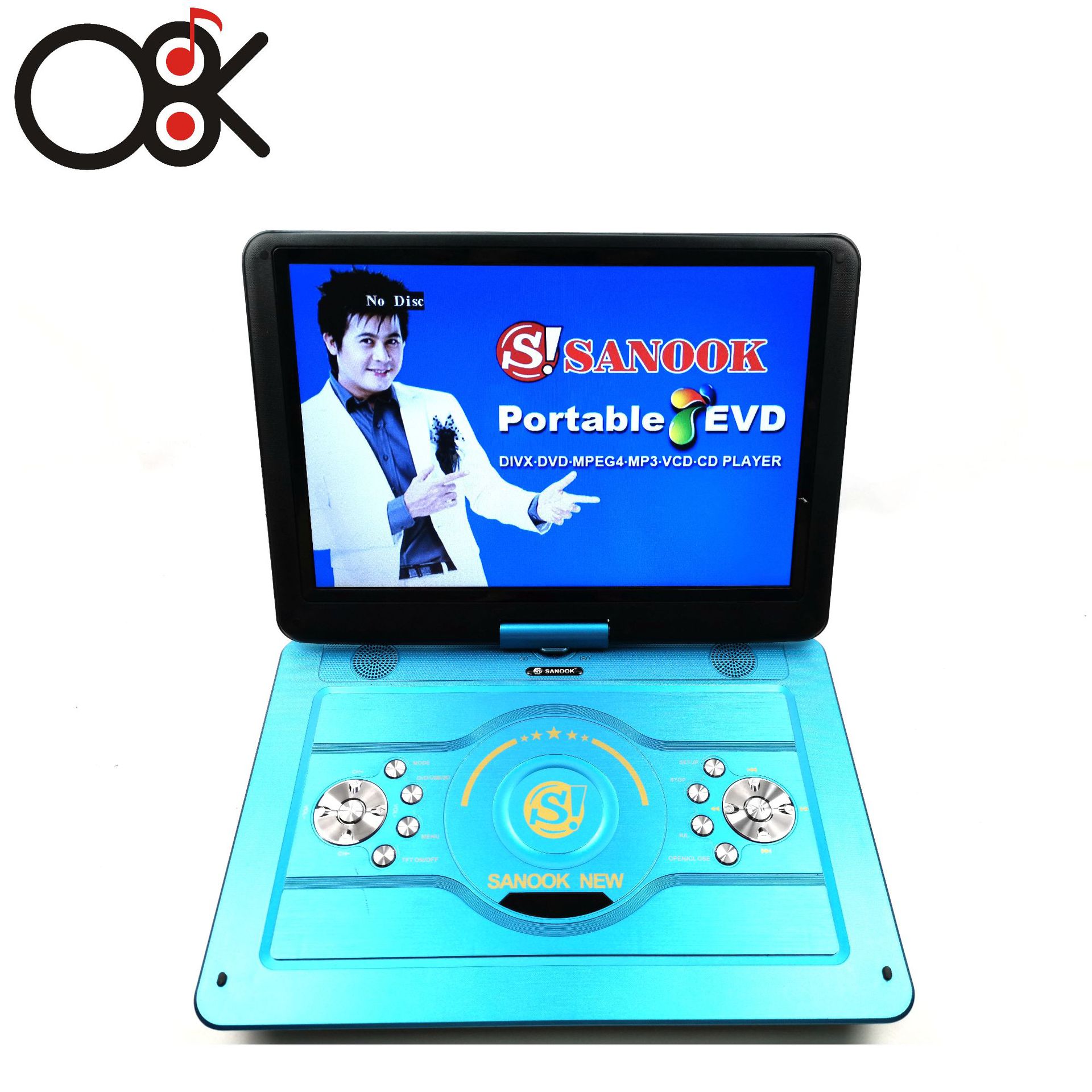 Factory Direct sales 30.9-Inch Portable DVD small TV O8K-1800 game TV HD integrated player