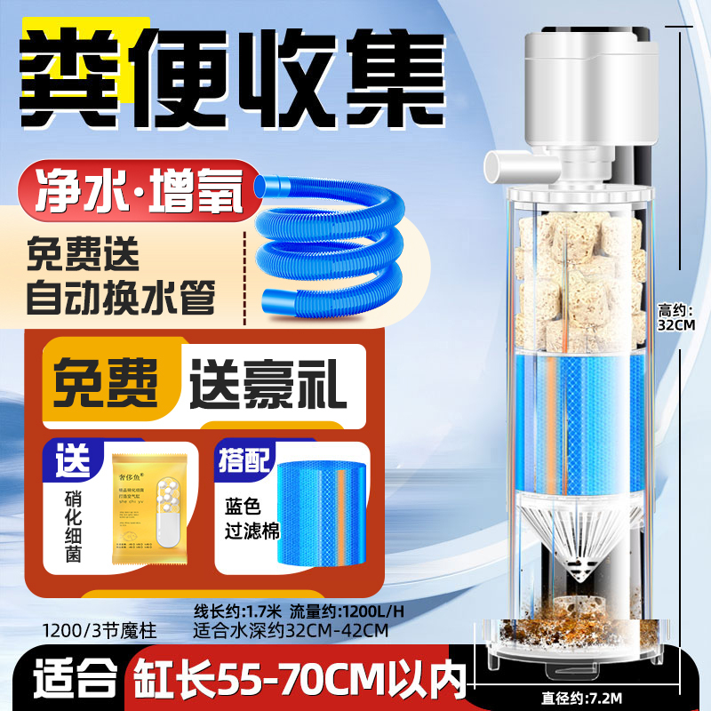 水槽フィルター循環水ポンプ酸素発生器オールインワン浄水スリーインワン小型水中酸素ポンプ養魚水システム|undefined