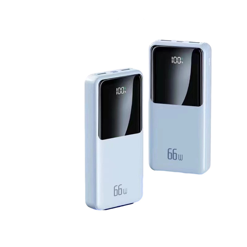 Fuente de alimentación móvil de gran capacidad al aire libre multicolor portátil y pequeño tesoro de carga digital con cuatro líneas de carga 120W