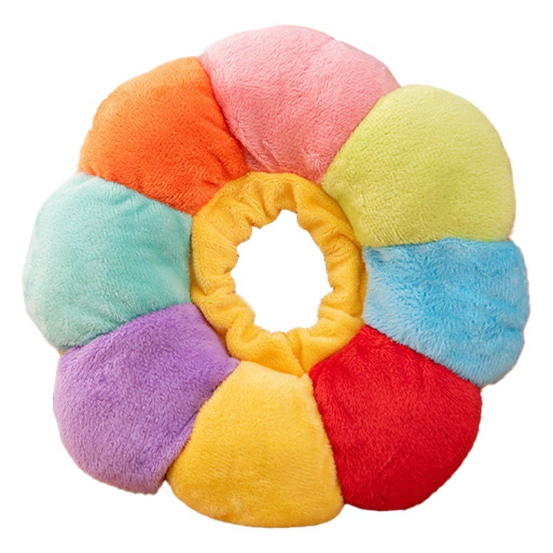 Радуга Подсолнух Элизабет Круг Кошка Ошейник Собака Шея Стерилизация Позорный Круг Анти-Лизать Анти-царапины Головной убор