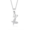 Necklace, fashionable pendant, silver 925 sample, European style, simple and elegant design, wholesale