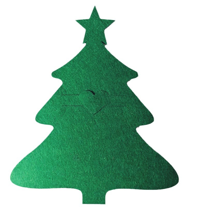 Vajilla de fieltro transfronterizo estera cuchillo tenedor vajilla titular vajilla bolsa partido Mesa cena cocina decoración de Navidad