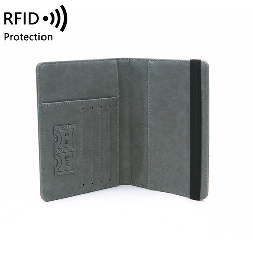 Cross-border RFID anti-theft passport holder PU leather case simple and stylish multi-functional document bag for international travel passport holder