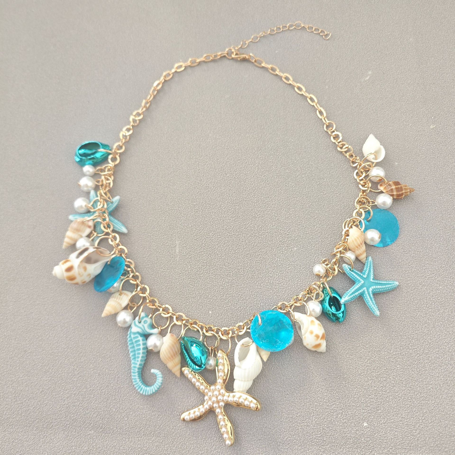 Casual Occasion Marine Style Simple Style Shell Alloy Shell Wholesale Necklace