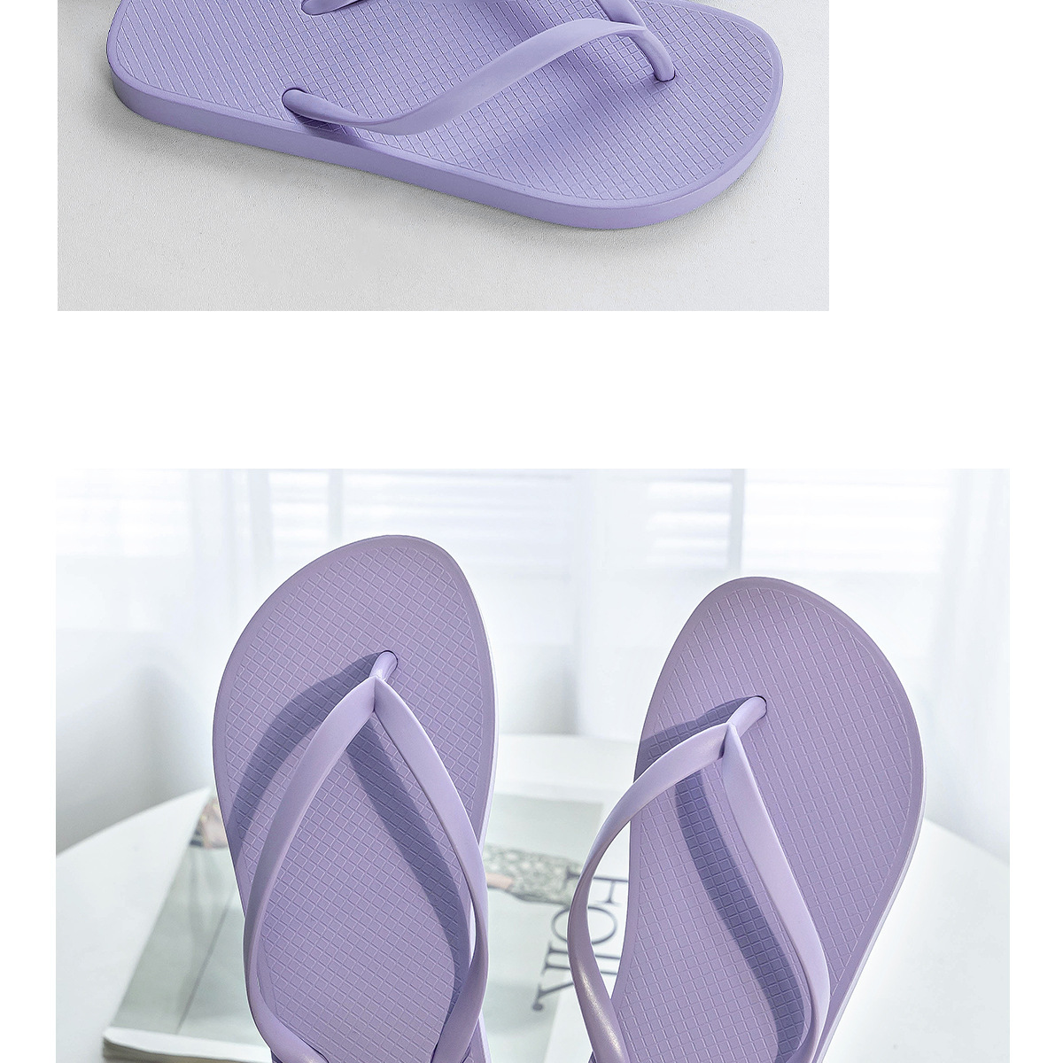 Women Comfortable Minimalist Flip-flops Non-slip Beach Sandals_voghion.com