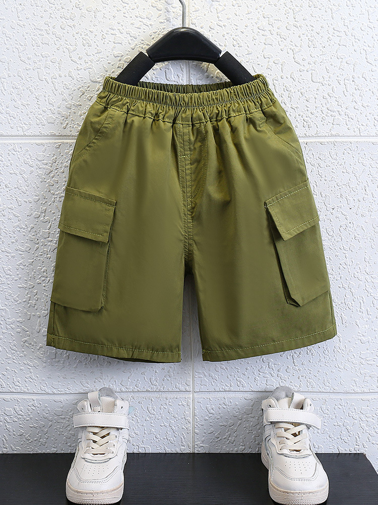 7152 Traje de verano para niños 2025 Nueva camisa coreana para niños de estilo occidental Pantalones cortos de manga corta de verano Traje de dos piezas