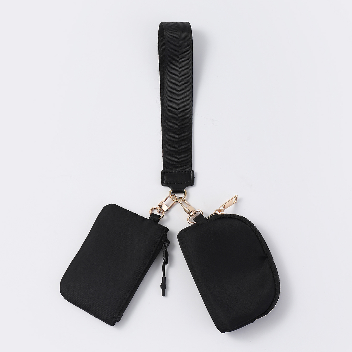 Bolso de muñeca transfronterizo LULU con el mismo estilo Mini bolso de color de moda portátil Estuche para llaves de almacenamiento impermeable de nailon