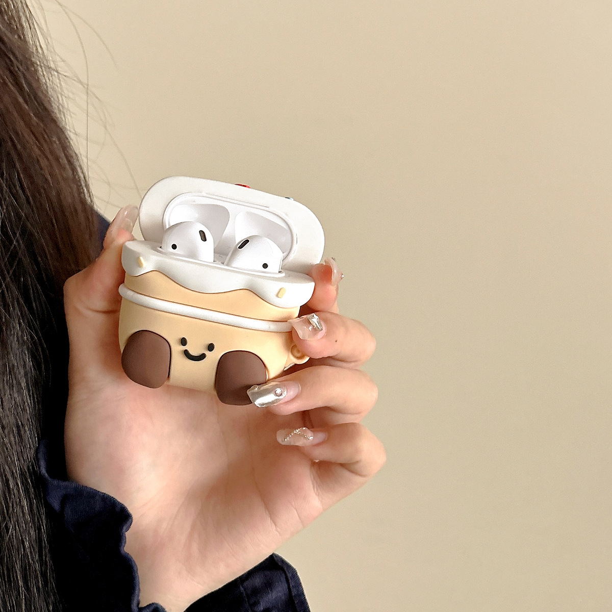 Apple Strawberry Cake Cover para auriculares para iarpods 1 / 2 nueva generación 3 pro / pro2 tendencia encantadora