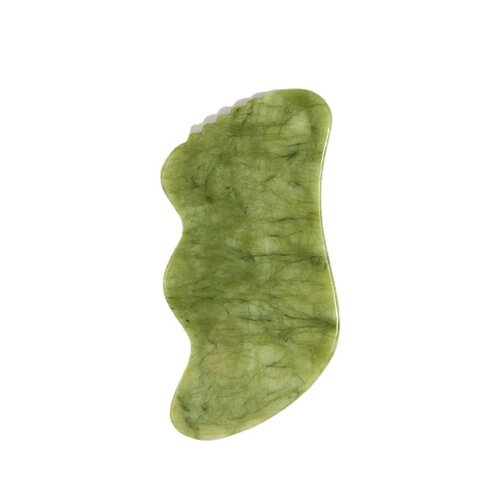 Customized Logo Natural Jade Gua Sha Board with Teeth – Universal Full-Body Meridian Massager & Beauty-Exclusive Gua Sha Tool