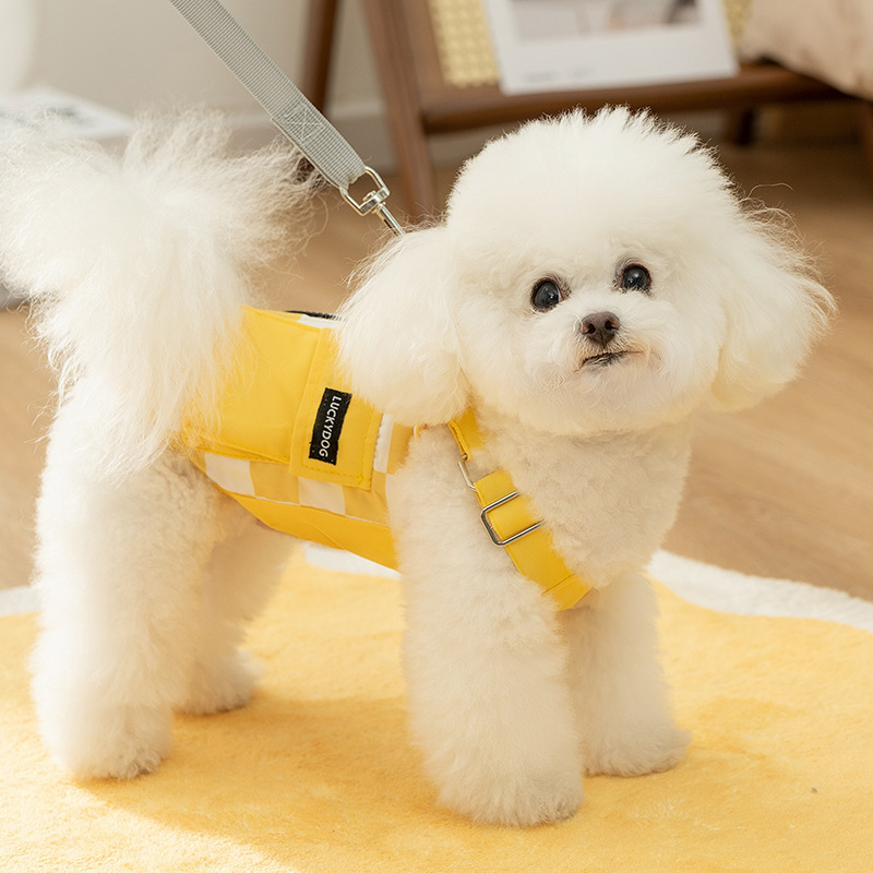 Otoño y invierno herramientas frescas cinturones para perros chaleco chaleco perros pequeños y medianos gatos mascotas Teddy Bear ropa de perro