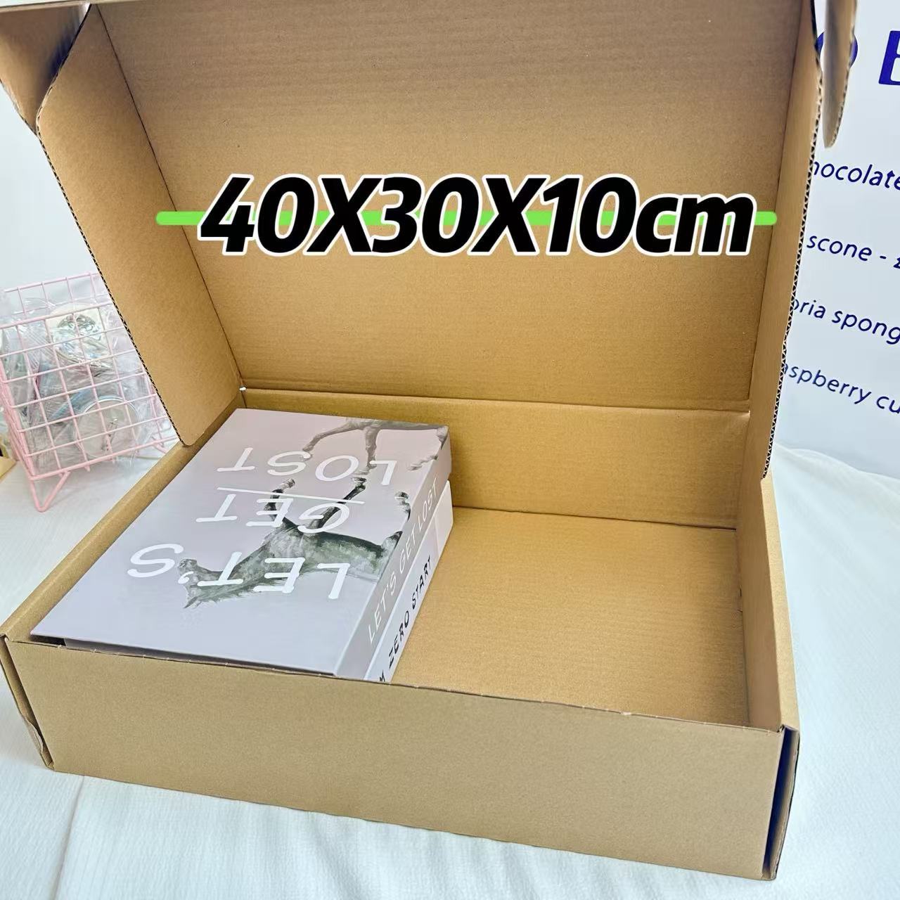 Tarjeta de tarjeta Kraft Aircraft Box tarjeta pequeña caja de embalaje avanzada caja de entrega grande caja de regalo rectangular caja de papel