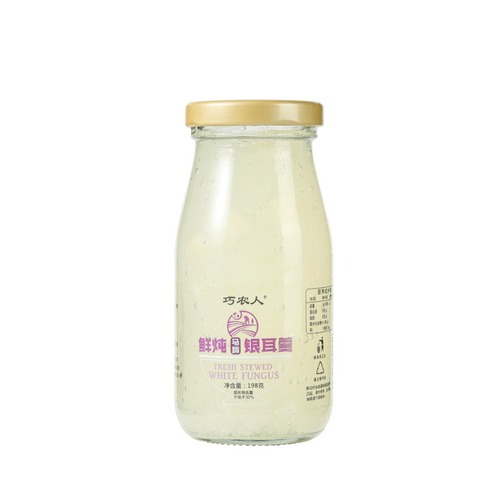 鲜炖银耳羹198g*6瓶装 开盖即食早餐代餐 枸杞红枣木瓜马蹄银耳羹