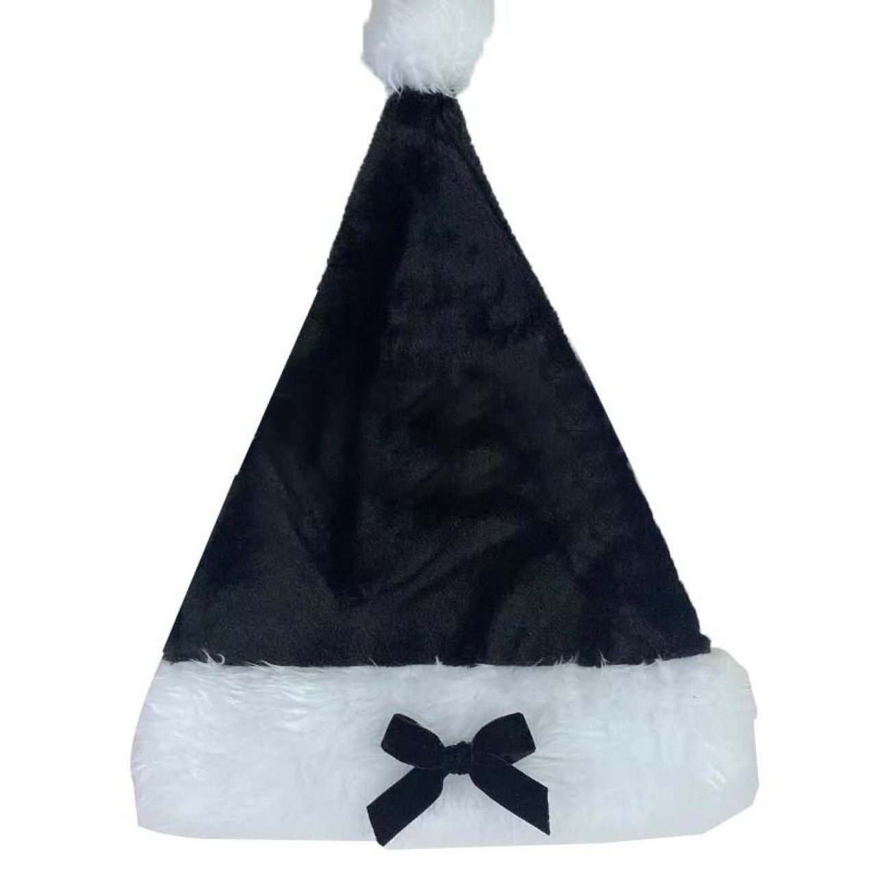 Nuevo sombrero de Navidad de arco negro dulce cool sombrero de invierno de niñas sombrero caliente de peluche rojo sombrero de Navidad