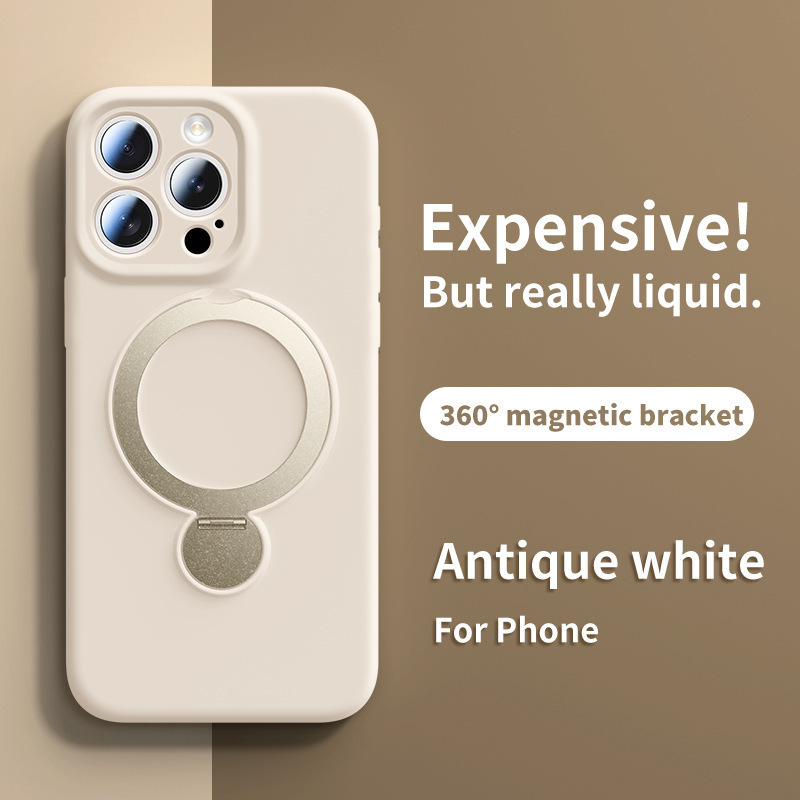 iPhone16promax 液体磁気電話ケース Apple 15 回転スタンドオールインクルーシブ保護カバー 13 に適しています。|undefined