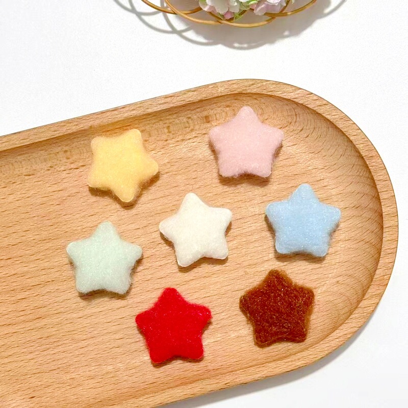 Fabric DIY Accessories Mobile Phone Case Hair Accessories Cute Plush Five-Pointed Star Wholesale Water Cup Stickers Shoe Buckles Bar Holder Decoration Fabric DIY Accessories Mobile Phone Case Hair Accessories Cute Plush Five-Pointed Star Wholesale Water Cup Stickers Shoe Buckles Bar Holder Decoration