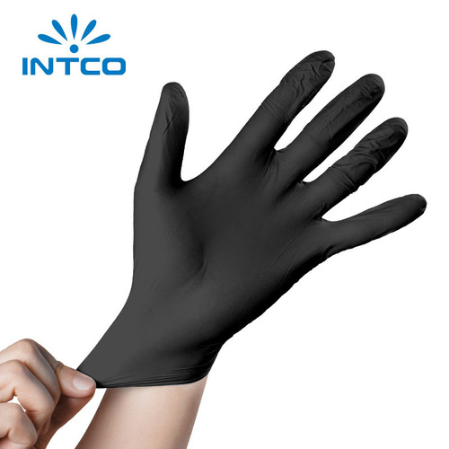 Yingke gloves disposable protective nitrile gloves food grade protective blue powder-free latex rubber gloves extended