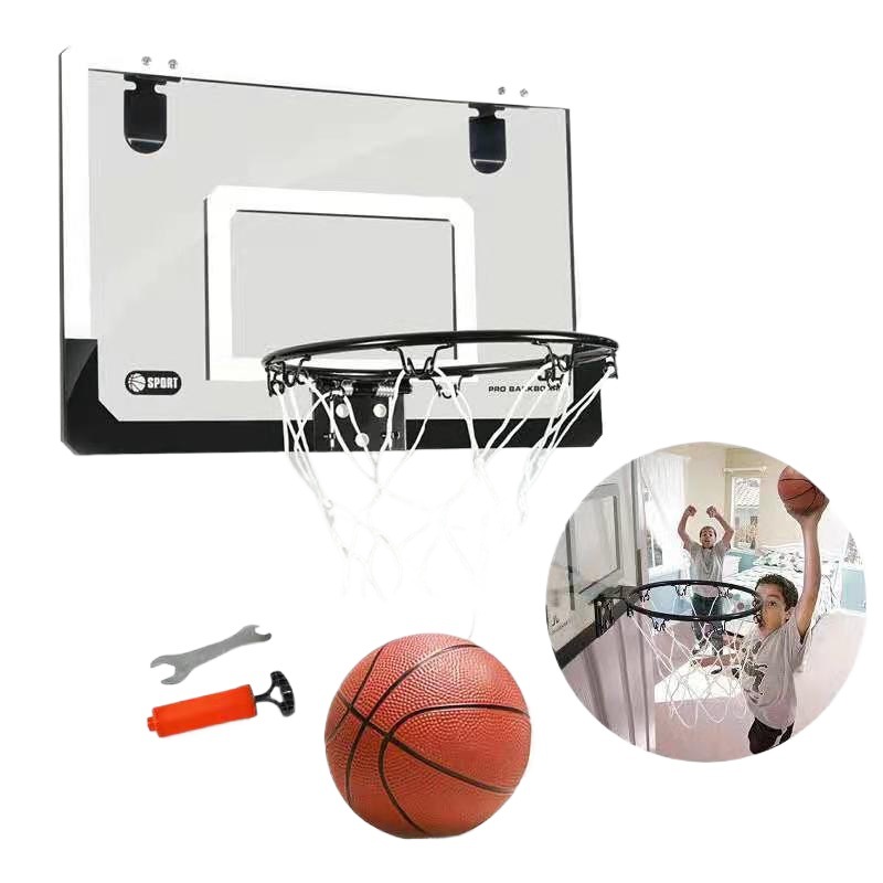 Tablero de baloncesto de pared transparente para niños de 45CM Tablero de baloncesto de puerta colgante transfronterizo