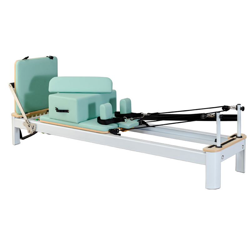 Pilates cama de núcleo de equipo grande cama blanca pequeña de aleación de aluminio cama de núcleo de entrenamiento personal plegable estudio de yoga fitness en el hogar