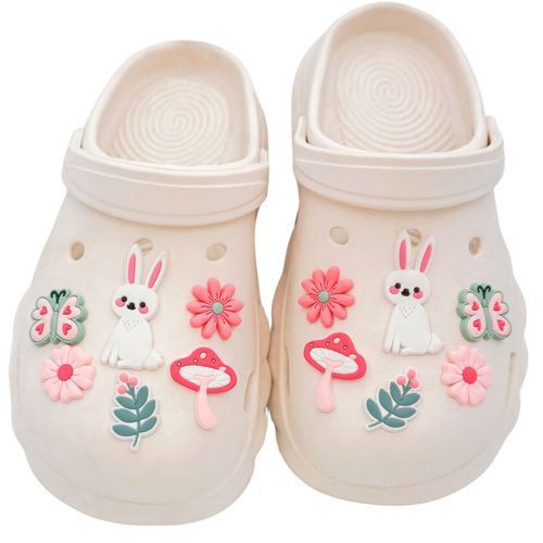 Factory Direct Sale Hole Shoes Rabbit Series Hole Shoes Buckle DIY Accessories Cartoon Children Slippers Decorations