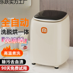 全自动迷你洗衣机家用内衣裤贴身衣物小型洗脱烘一体高温袜子