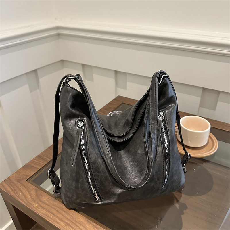 Mochila de hombro multipropósito de gran capacidad coreana para viajes mujeres 2024 nueva moda de hombro único ocio versátil bolsa de mano