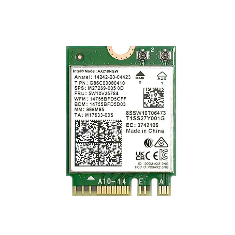 Оригинальная сетевая карта Intel AX201, Wi‑Fi 6 + Bluetooth 5.2, мини‑модуль «всё в одном»
