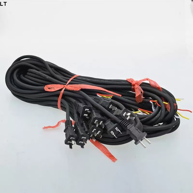电动工具线3米2芯纯铜芯电动工具专用电源线带插头