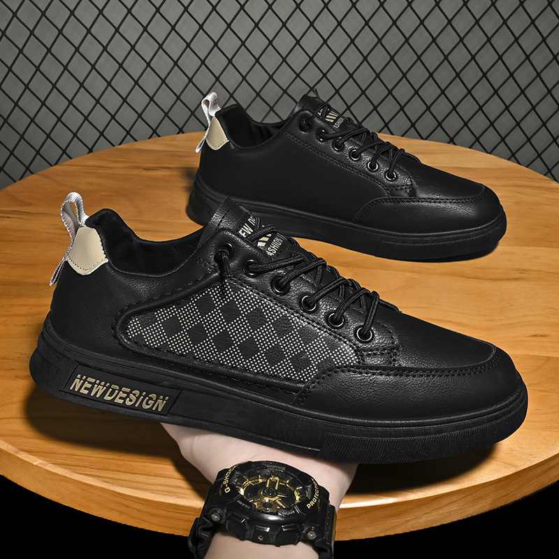 Scarpe da uomo autunno nuove piccole bianche versione coreana tendenza moda scarpe da ginnastica casual spot all'ingrosso piatto per conto di_voghion.com