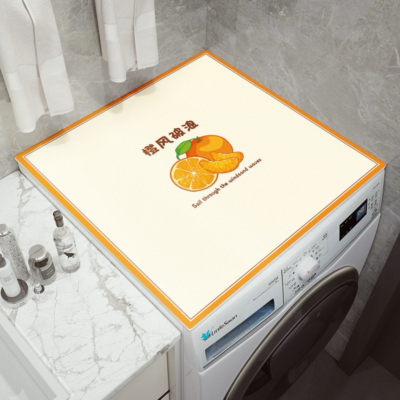 Tambor lavadora cubierta de polvo paño microondas horno cubierta de cuero estera toalla refrigerador superior desechable impermeable protector solar
