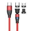 PD60W rotation magnetic suction data cable 540 degrees magnetic charging cable six-in-one bending mobile game magnetic suction Type-C port