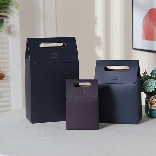 Solid Color Gift Box, Minimalist Self-Standing Windowless Gift Bag, New Style Handheld Sealed Gift Packaging Box