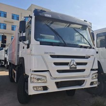 跨境销售豪沃6x4前四后八轮翻斗车后翻自卸渣土车8*4十二轮工程车