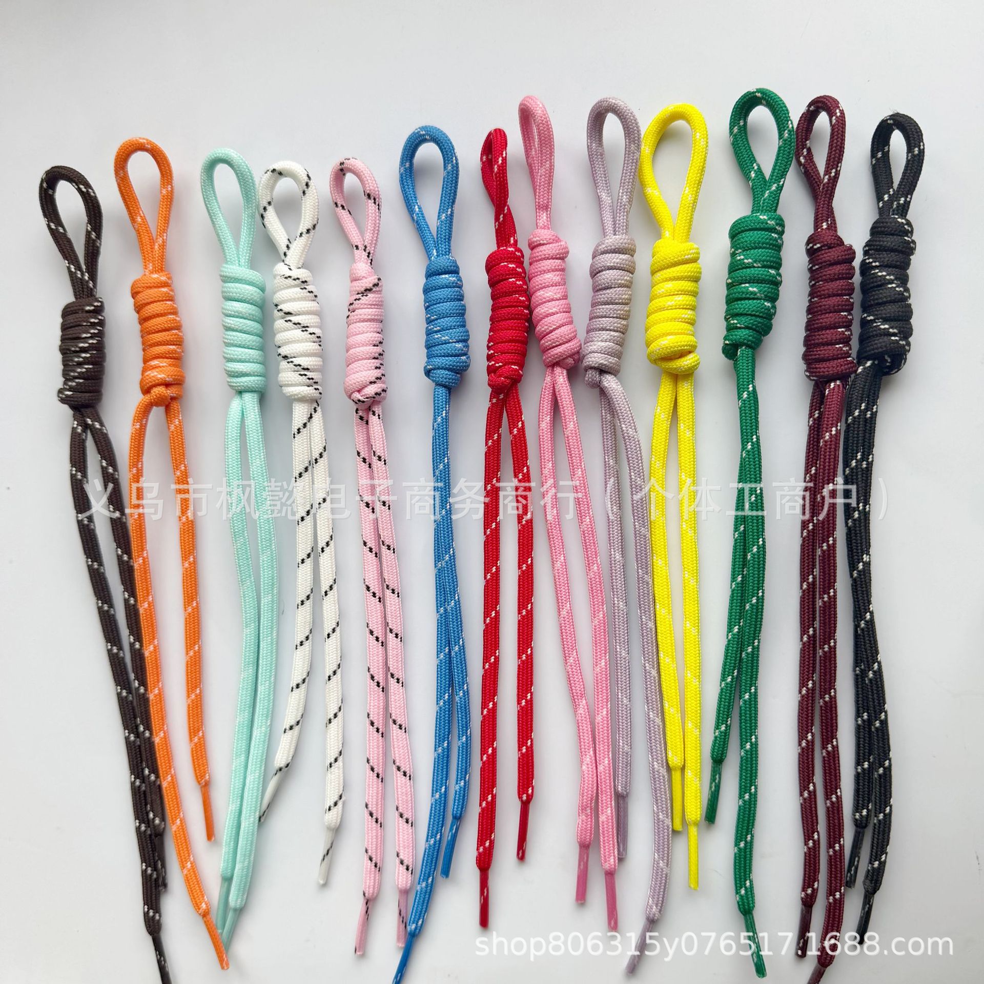 Braided Bag Pendant Knotted Rope Miu Style Keychain Color-Blocking Phone Lanyard Ins-Style Hand Strap Decoration Accessories Bag Charm