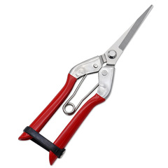 Manufacturer wholesale red garden scissors, multi-purpose pruning scissors for picking fruits from branches, stainless steel garden scissors