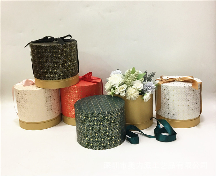 奥力派 现货 圆形高档鲜花礼盒  结婚伴手礼盒  包装礼品盒