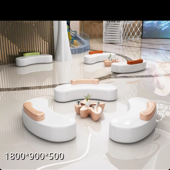 FRP banco banco asiento centro comercial asiento cuadrado asiento de ocio al aire libre parque creativo ocio práctico