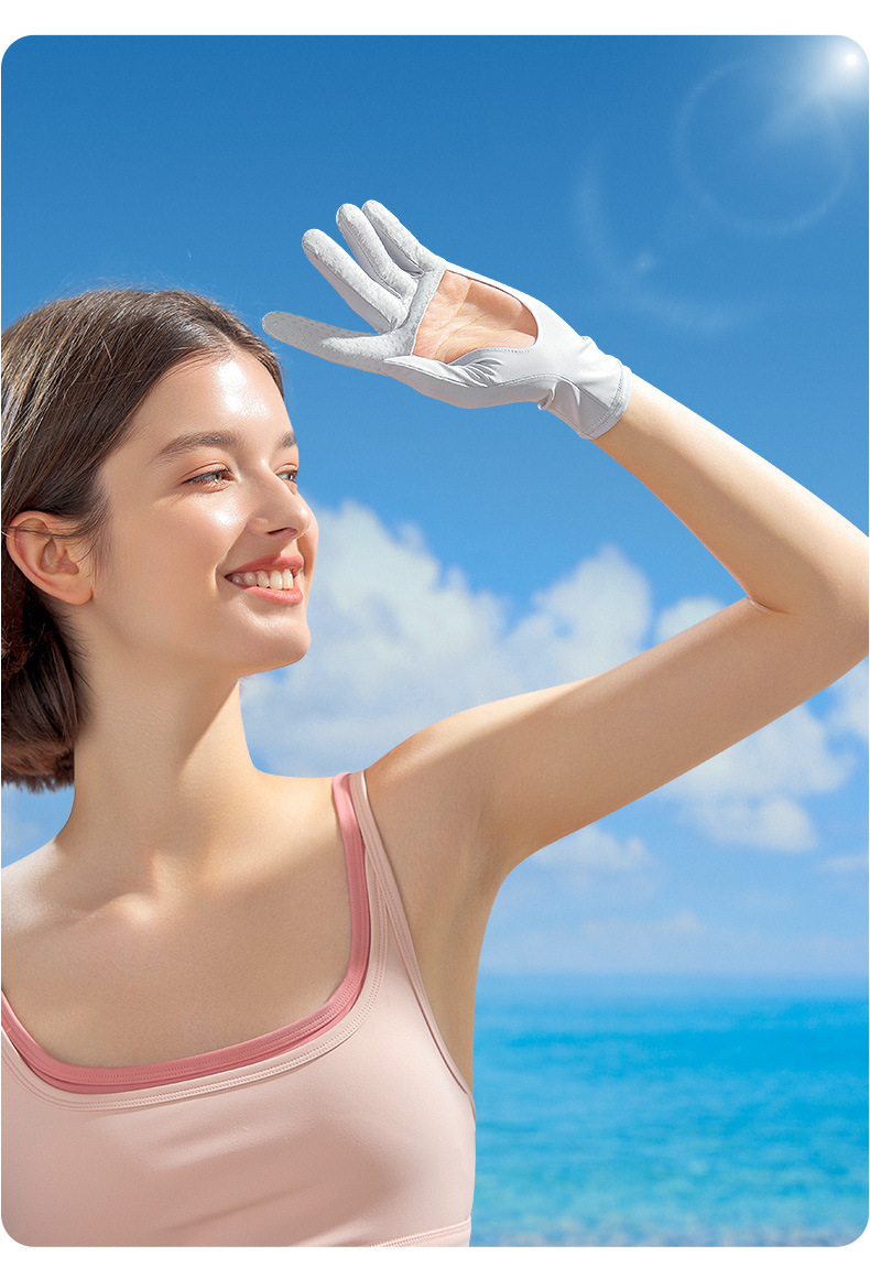 Šilkinės pirštinės nuo saulės vasaros sportui, fitnesui, važiavimui dviračiu, vairavimui, apsauga nuo UV spindulių, delnas įdubęs, apsauga nuo užgulimo, apsauga nuo_voghion.com