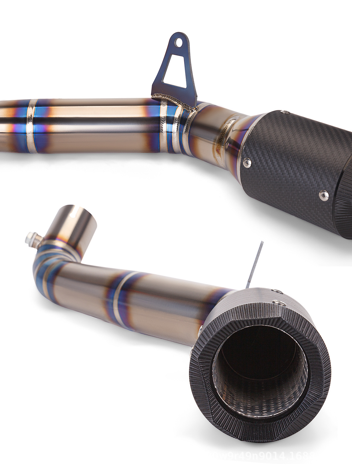 Motorcycle modified exhaust pipe CBR1000 middle and tail carbon fiber protective cover 08-16 years 17-19 years straight up